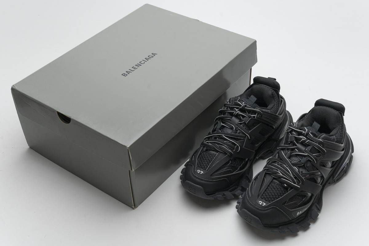 CocoKicks Balenciaga Track LED Black 555036W2GB11000