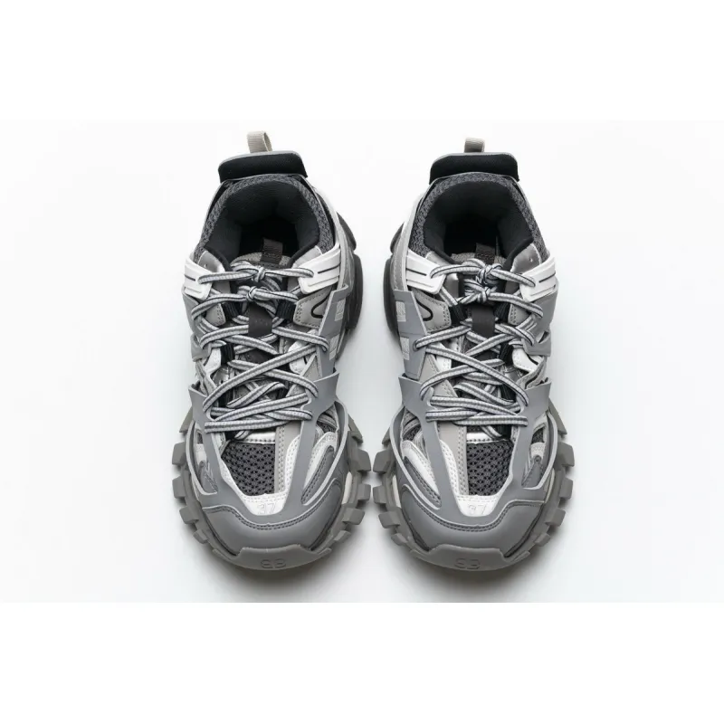 CocoKicks Balenciaga Track LED Grey White 555032 W1GB7