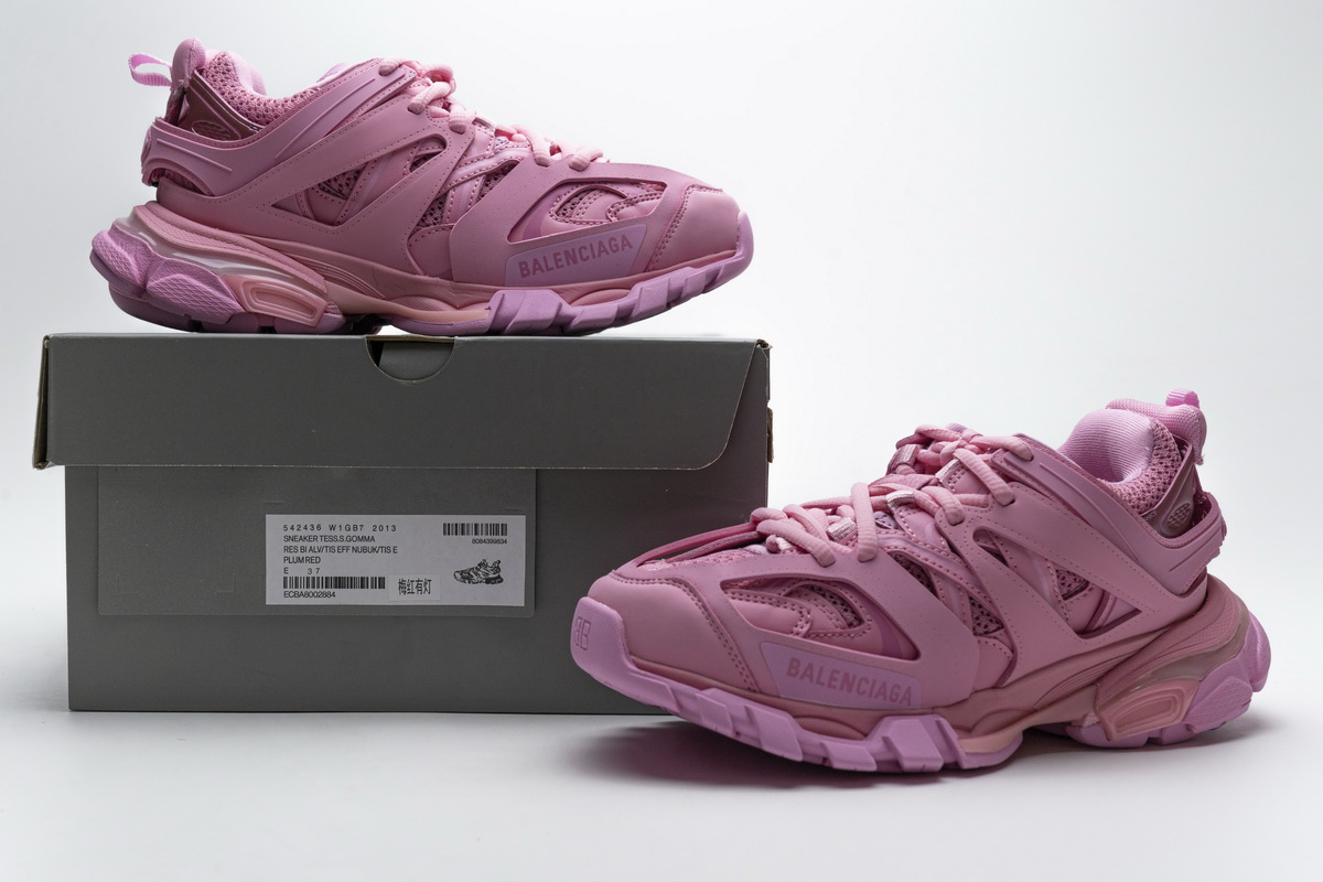 CocoKicks Balenciaga Track LED Pulm Red 542436W1GB72013