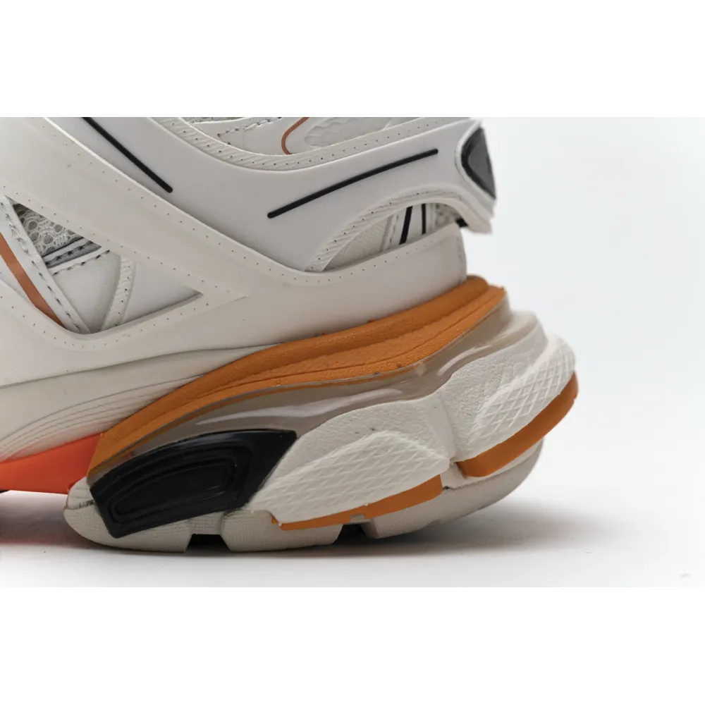 CocoKicks Balenciaga Track LED White Orange 542436 W1GB7 9059