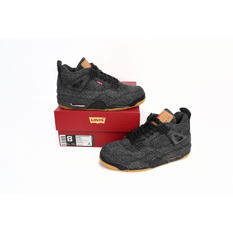 CocoKicks Jordan 4 Retro Levi's Black AQ9103-001