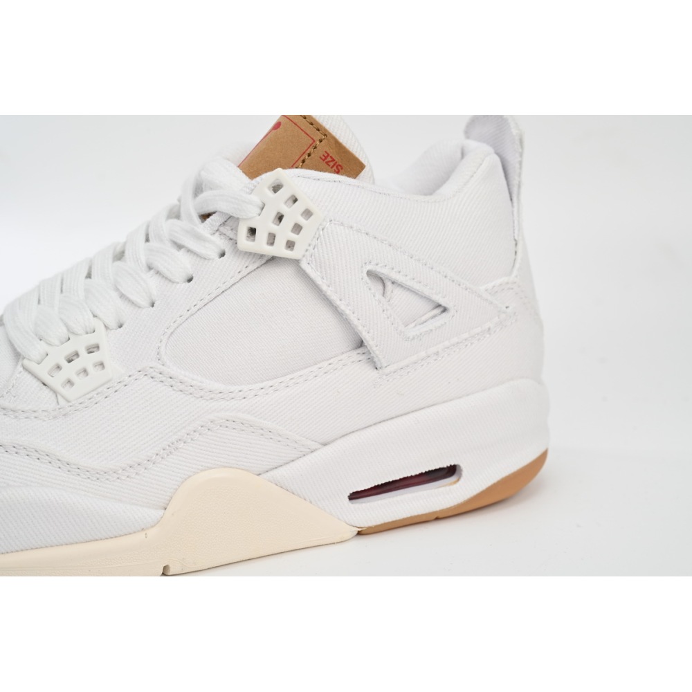 CocoKicks Jordan 4 Retro Levi's White AO2571-100