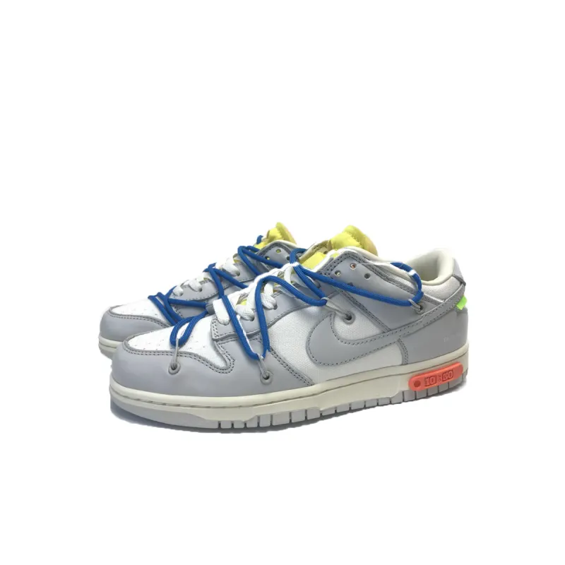 CocoKicks Dunk Low Off-White Lot 10 DM1602-112