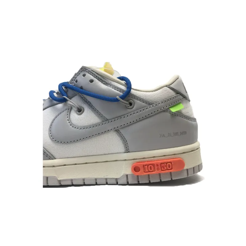 CocoKicks Dunk Low Off-White Lot 10 DM1602-112