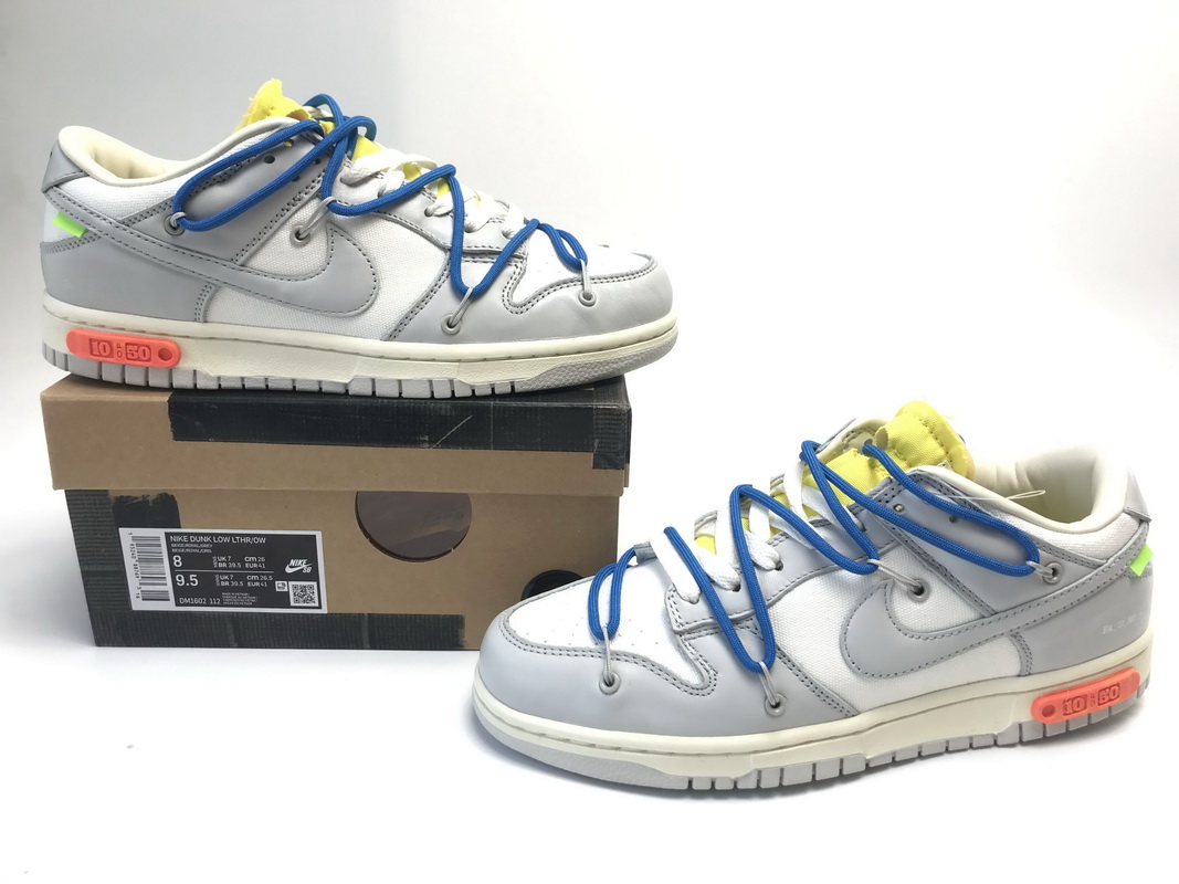 CocoKicks Dunk Low Off-White Lot 10 DM1602-112