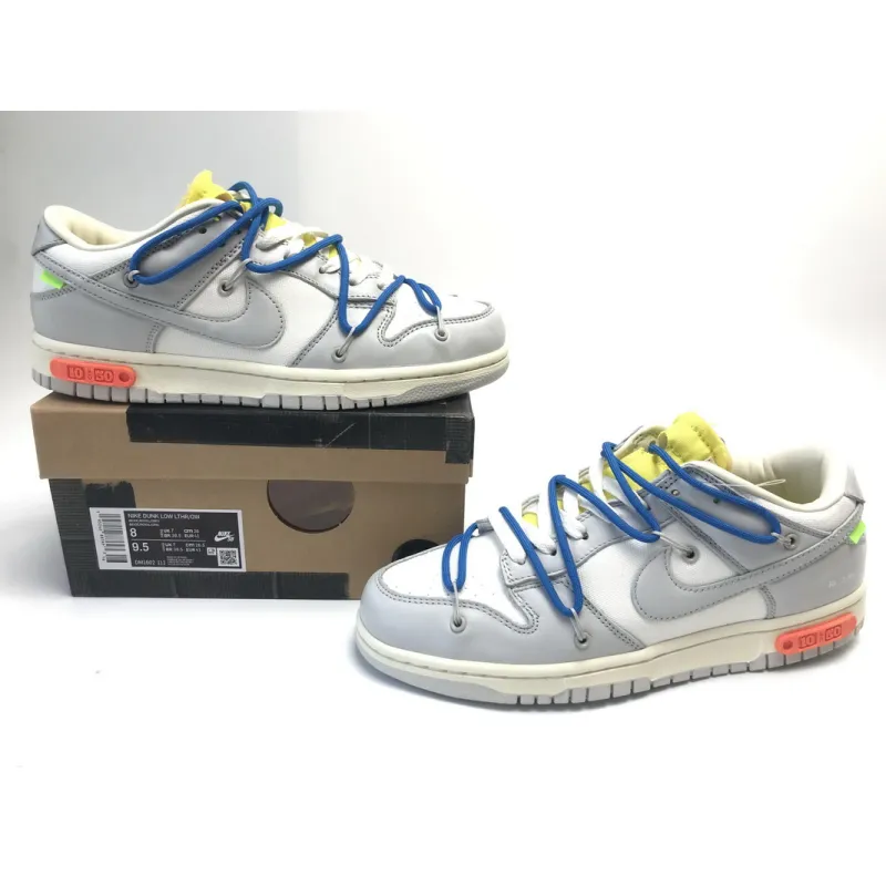 CocoKicks Dunk Low Off-White Lot 10 DM1602-112