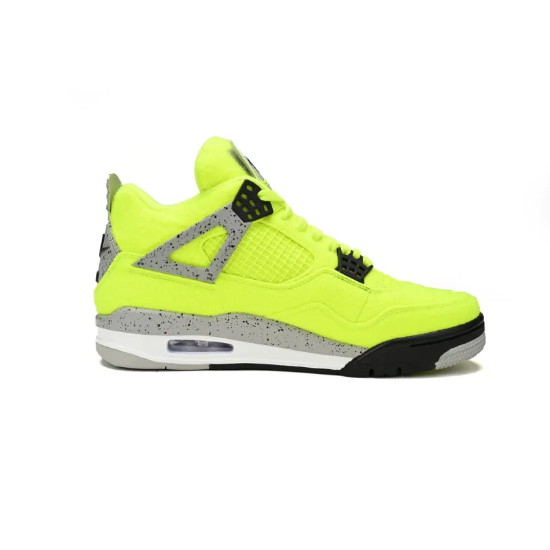 CocoKicks Jordan 4 Plush Fluorescent Yellow DV6773-700