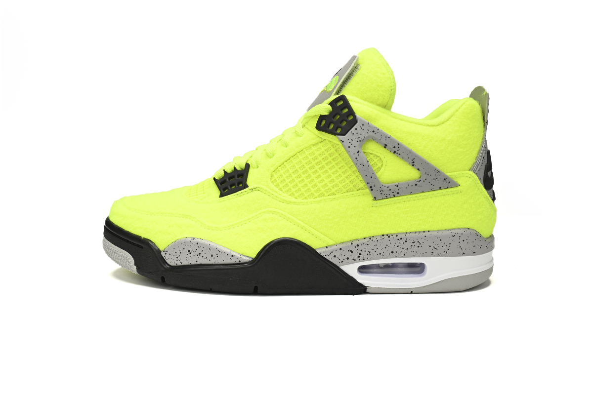 CocoKicks Jordan 4 Plush Fluorescent Yellow DV6773-700