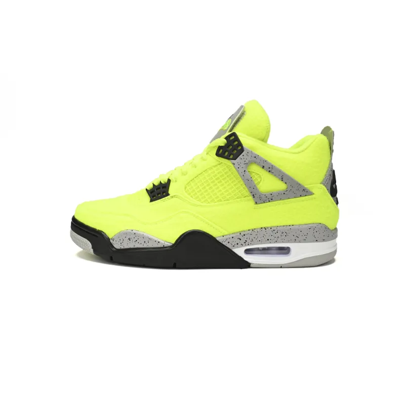CocoKicks Jordan 4 Plush Fluorescent Yellow DV6773-700