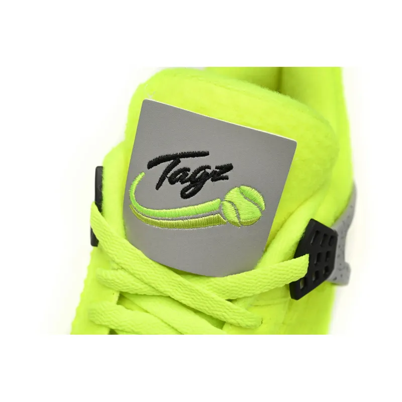 CocoKicks Jordan 4 Plush Fluorescent Yellow DV6773-700