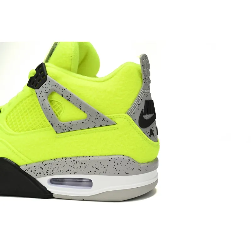 CocoKicks Jordan 4 Plush Fluorescent Yellow DV6773-700
