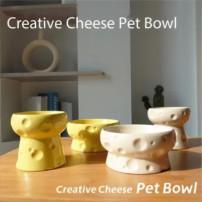 Cheese Heavy Ceramic Food Water Pet Bowl For Large Dog 02