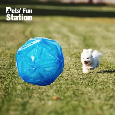 Diamond Glow in The Dark Dog Toys Ball Outdoor Interactive Dog Toys 02