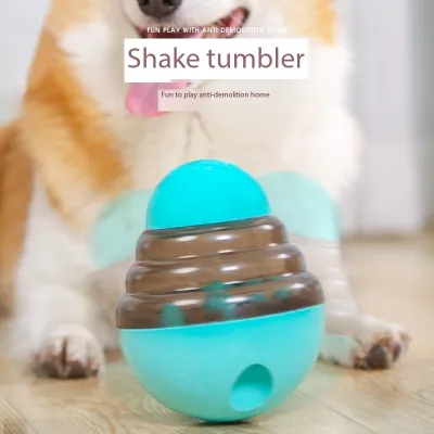 Dogs Egg Slow Food Feeder Dispensing Dog Pet Toy Ball 02