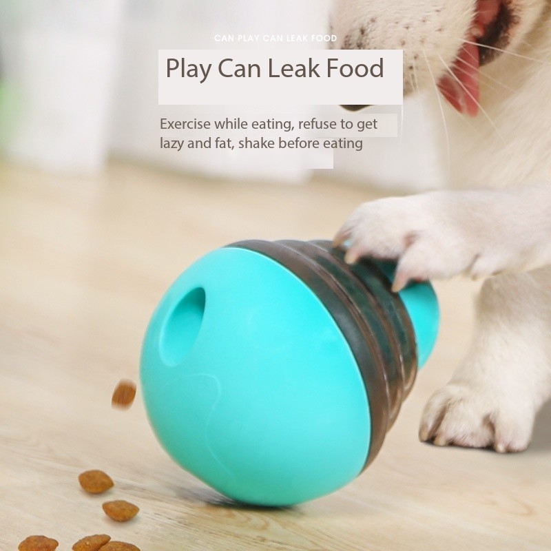 Dogs Egg Slow Food Feeder Dispensing Dog Pet Toy Ball
