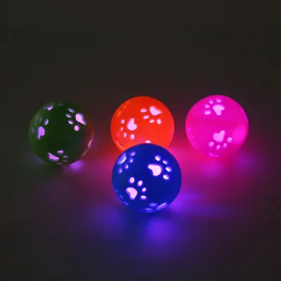 Pattern Lights up Interactive Bouncing Balls Glow in The Dark For Dog  02