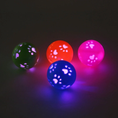 Pattern Lights up Interactive Bouncing Balls Glow in The Dark For Dog  02