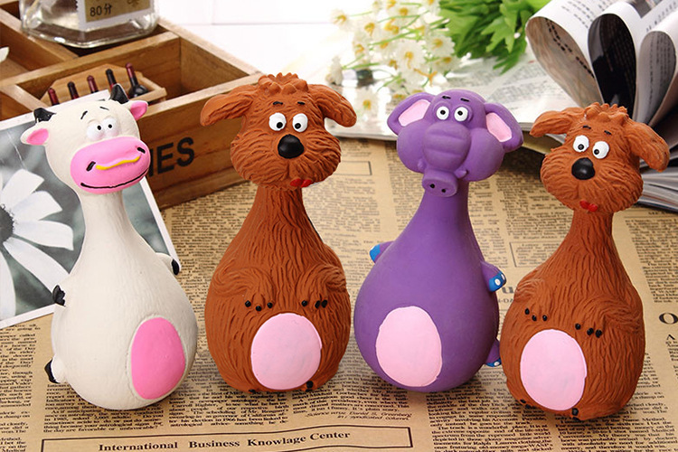 Pet Toy Dog Bite Resistant Latex Sound Soft Dog Playing Toys With Squeaky Animal Teddy Bear Shape Pet Dog Toy