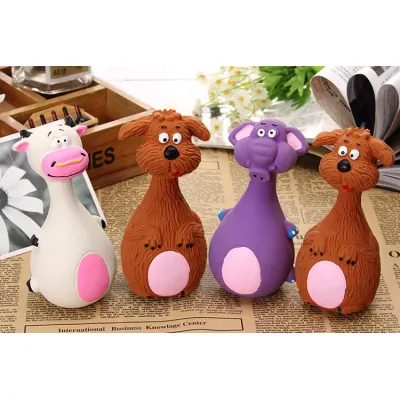Pet Toy Dog Bite Resistant Latex Sound Soft Dog Playing Toys With Squeaky Animal Teddy Bear Shape Pet Dog Toy 01
