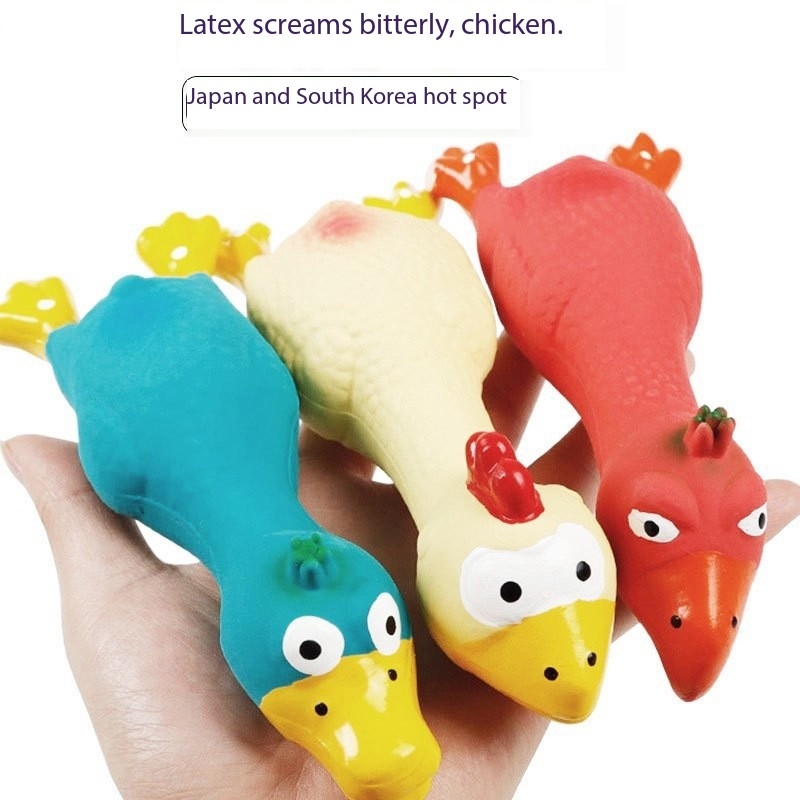 Pet Toy Dog Bite Resistant Latex Sound Soft Plush Dog Playing Toys With Squeaky Animal Shape Pet Dog Toy