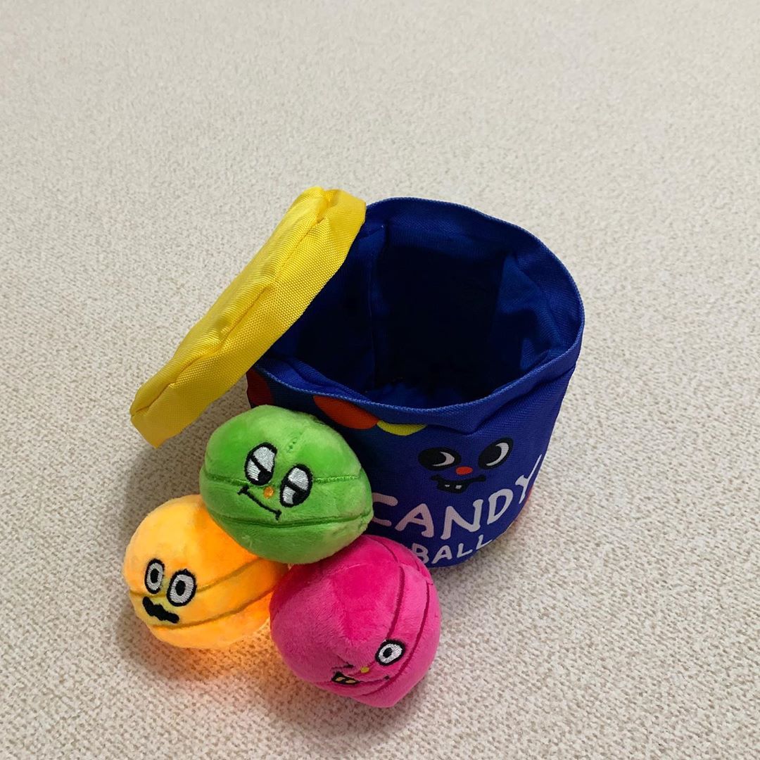 Smile Face Interactive TPR Dog Toys Ball Glow in The Dark 