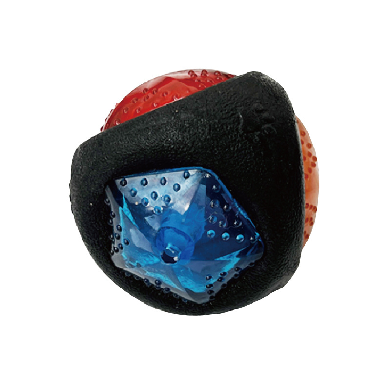 Triangle Interactive TPR Dog Toys Ball Glow in The Dark 