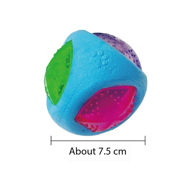 Triangle Interactive TPR Dog Toys Ball Glow in The Dark 