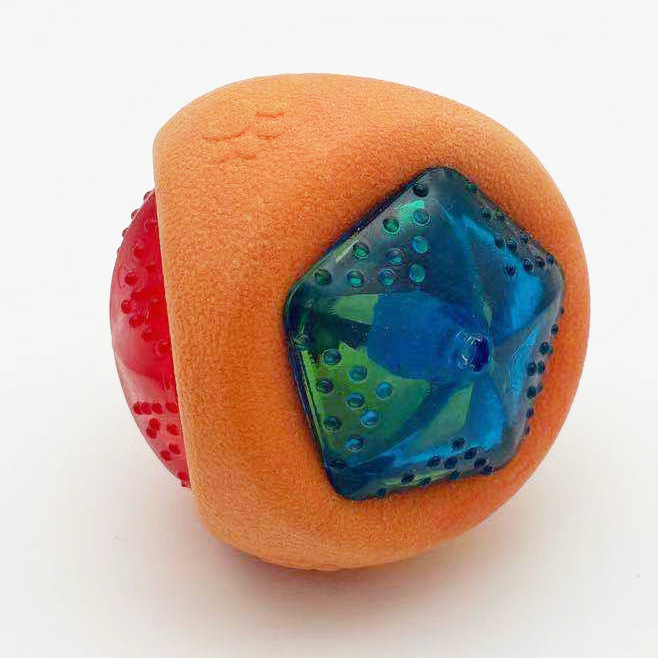 Triangle Interactive TPR Dog Toys Ball Glow in The Dark 