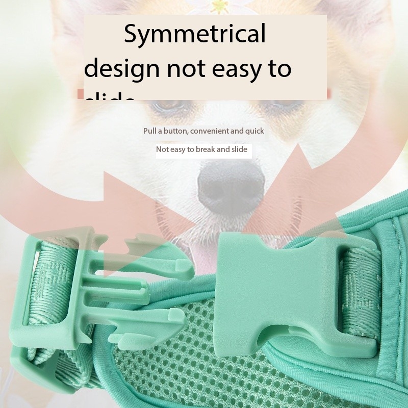 Neon Green Comfortable Small Running and Walking Harness