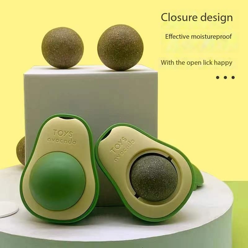 Avacado Catnip Balls for Wall Kitten Big Cat