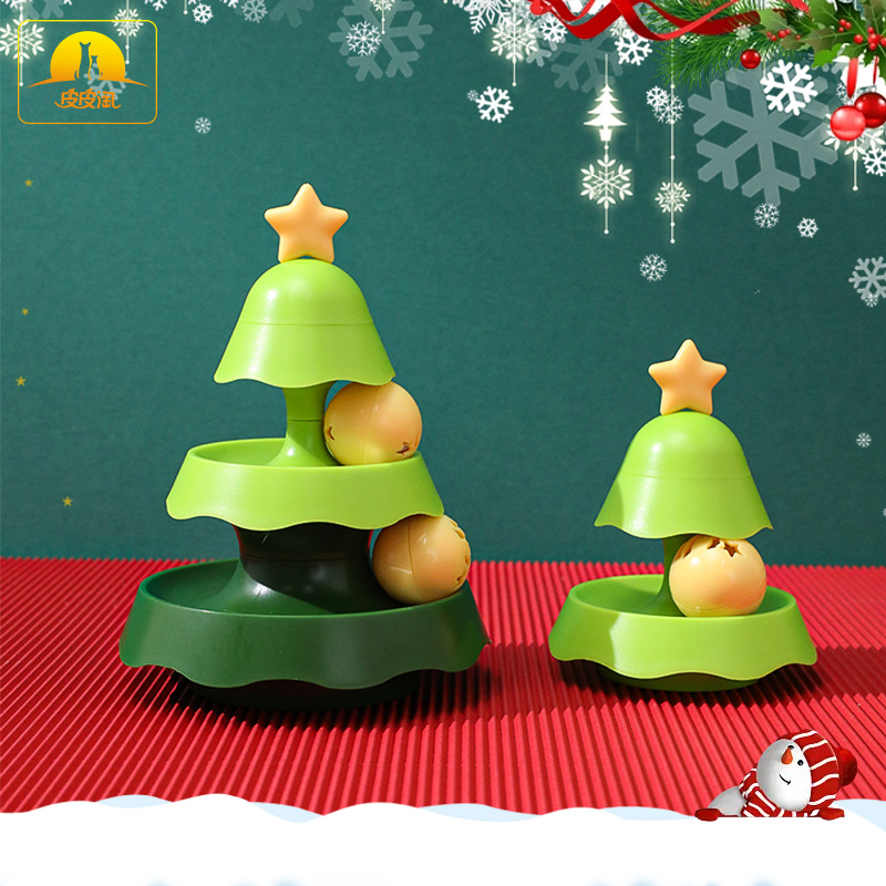 Christmas Tree Refillable Catnip Balls For Wall Kitten Big Cat