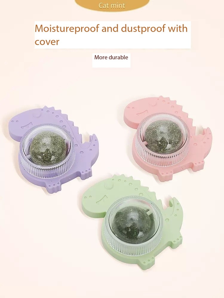 Dianosor Refillable Catnip Balls For Wall Kitten Big Cat