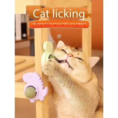 Dianosor Refillable Catnip Balls For Wall Kitten Big Cat 01