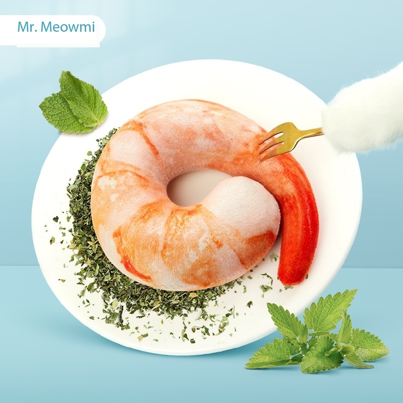 Fish Silvervine Refillable Catnip Toy Ball for Big Cat