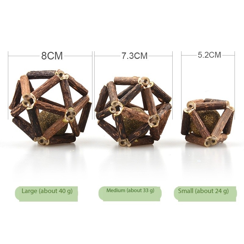 Silvervine Stick Catnip Kicker Ball Toy For Kitten