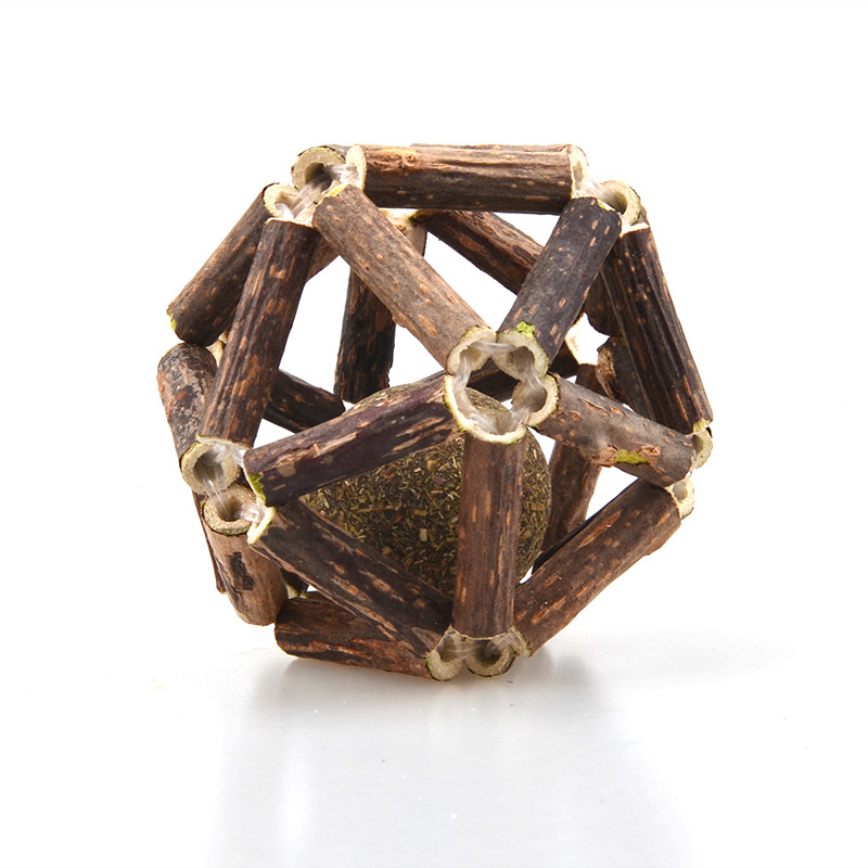 Silvervine Stick Catnip Kicker Ball Toy For Kitten