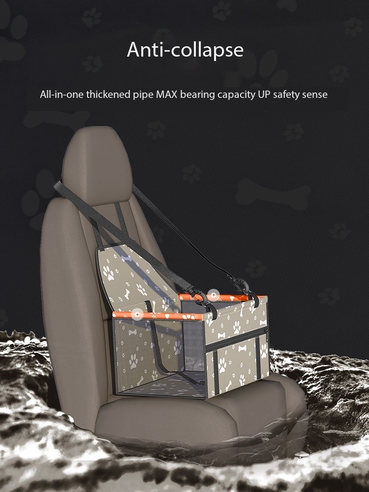 Canine Small Dog Fordable Waterproof Bed For Car Back Seat