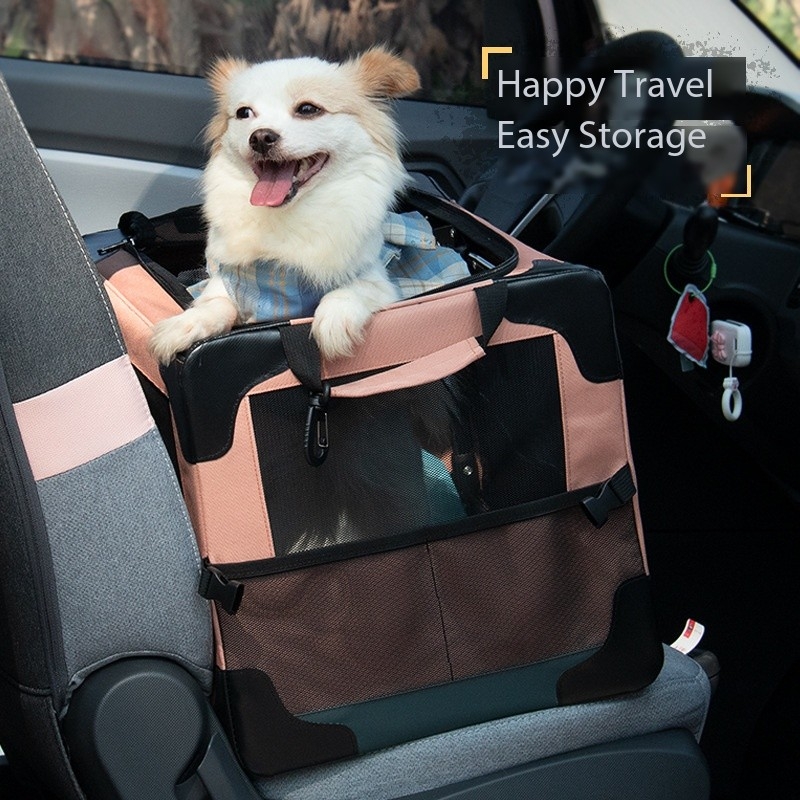 Medium Large Canine Dog Car Seats Booster Bed For Travel Driving Safety