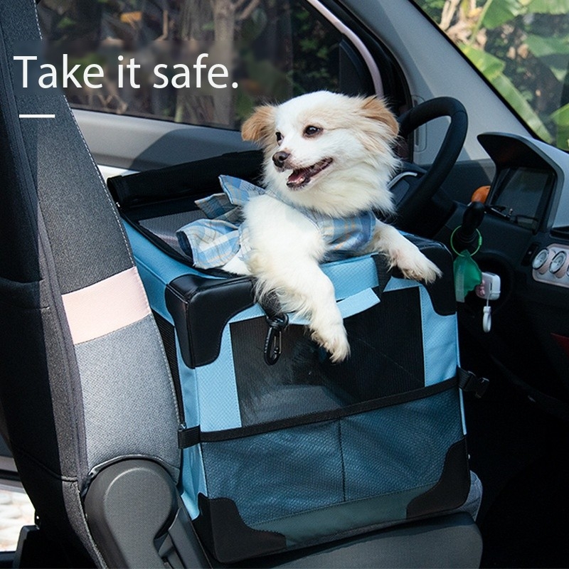 Medium Large Canine Dog Car Seats Booster Bed For Travel Driving Safety