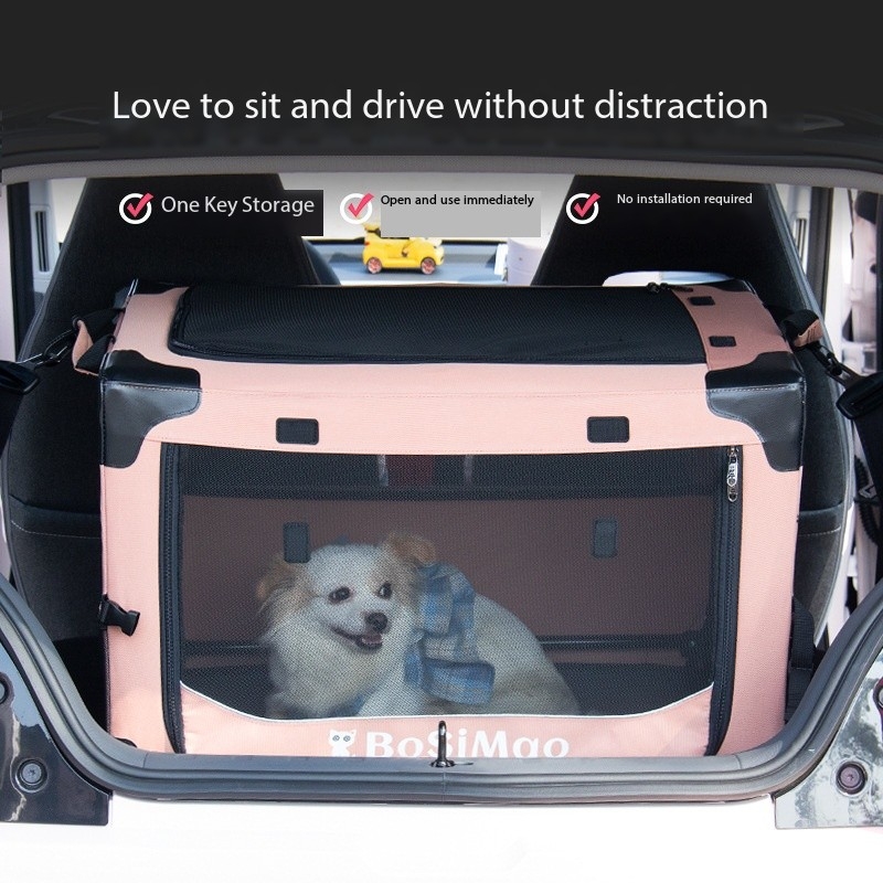Medium Large Canine Dog Car Seats Booster Bed For Travel Driving Safety