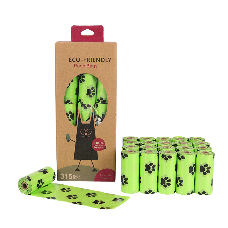 21 Rolls Biodegradable Outdoor Lavender Scented Eco Friendly Dog Poop Bags