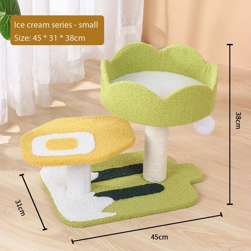 47 inches Rainbow Six Layer Sisal Cat Scratch Tower
