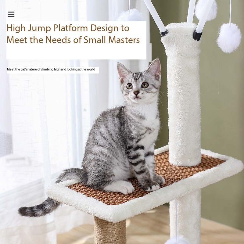 51 inches Luxury Multi Layer Sisal Cat Scratch Tower Tree 