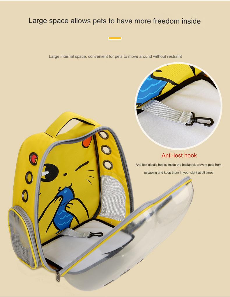 Cute Large Hard Airline Pet Carrier For Cat Dog And Small Pets