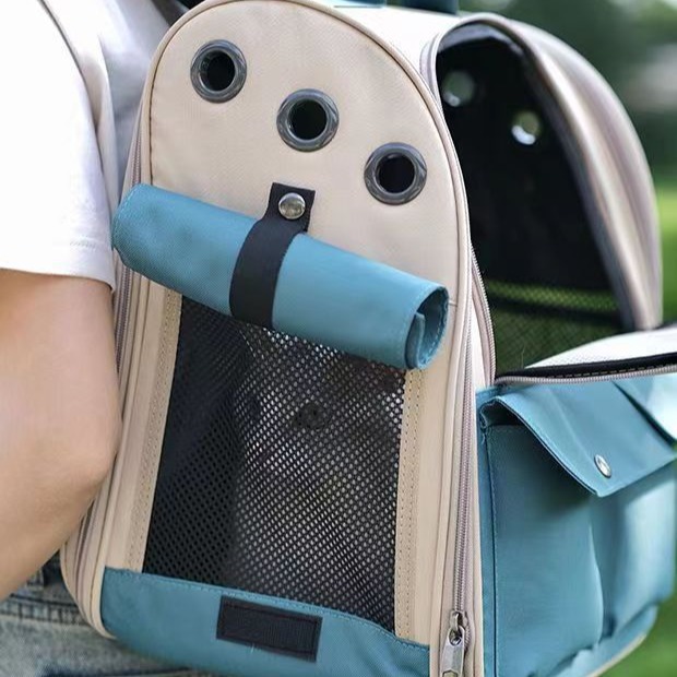 Neon Pu Waterproof Dog Carrier Backpack For Small Dog Cat For Travel