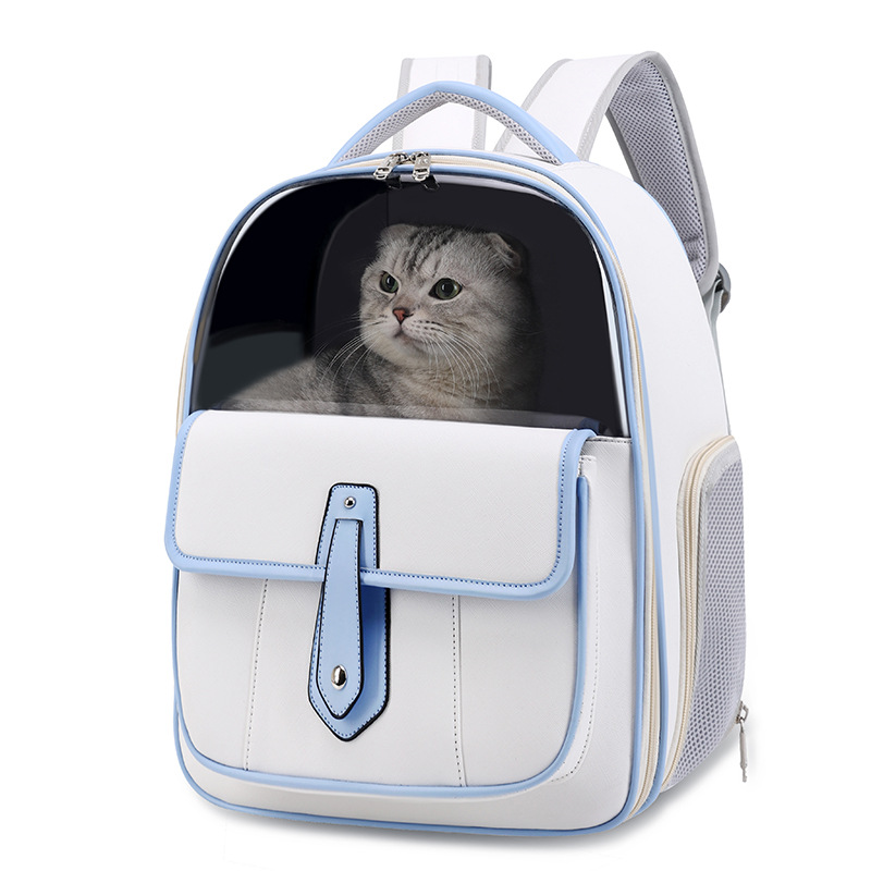 PU Waterproof Airline Approved Dog Carrier Cat Dog Bag For Travel