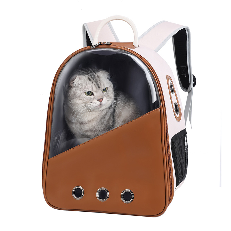 PU Waterproof Airline Approved Dog Carrier Cat Dog Bag For Travel