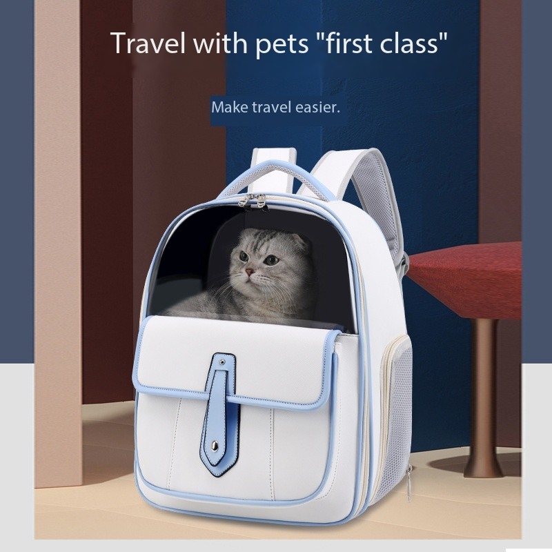 PU Waterproof Airline Approved Dog Carrier Cat Dog Bag For Travel