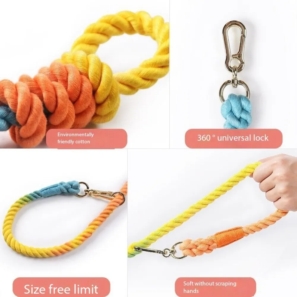 5 FT Dog Leash Handmade Braided Rope Dog Leash, Dog Training Leash, Walking leash for Cats or Dogs