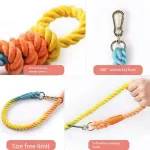 5 FT Dog Leash Handmade Braided Rope Dog Leash, Dog Training Leash, Walking leash for Cats or Dogs